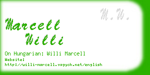 marcell willi business card